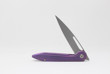 Load image into Gallery viewer, custom knife purple and gold boos blades