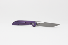 Load image into Gallery viewer, purple front flipper knife smoke mini boos blades
