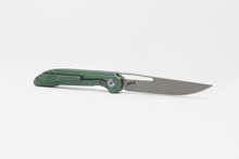 Load image into Gallery viewer, green front flipper knife smoke mini boos blades
